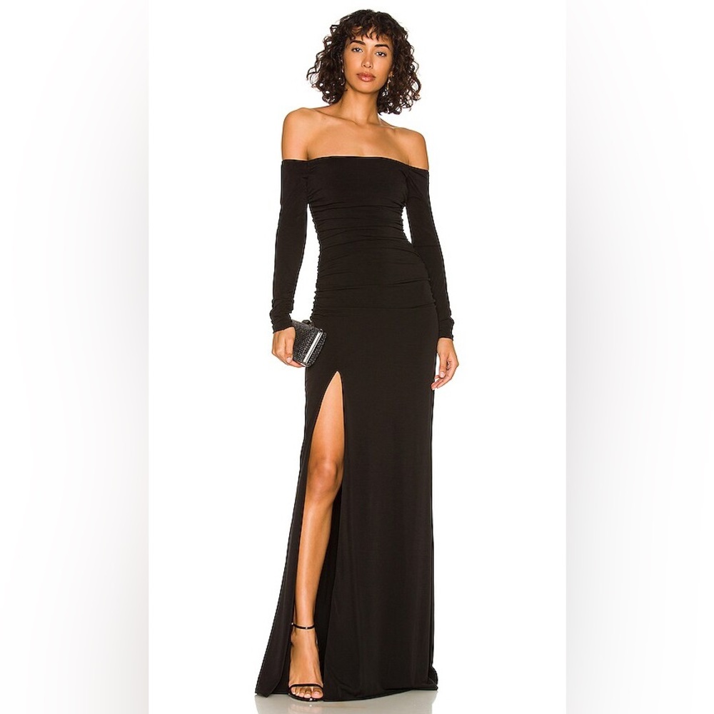 Cinq a Sept Holly Gown in Black - Picture 1 of 9